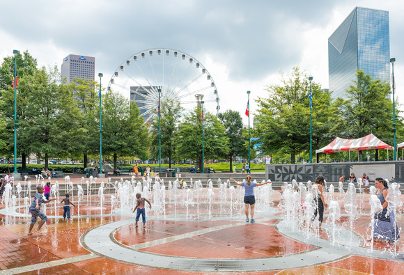Centennial Olympic Park Fountain of Rings