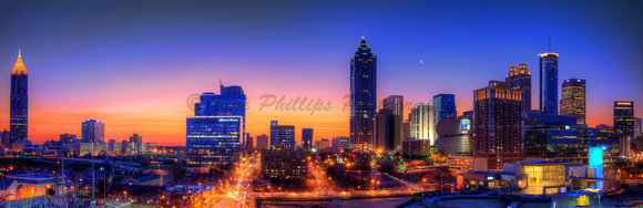 Panoramic of Sunrise in Atlanta, GA