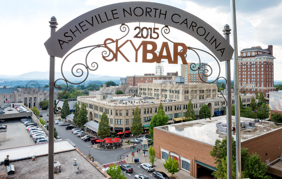 View from the Asheville SkyBar