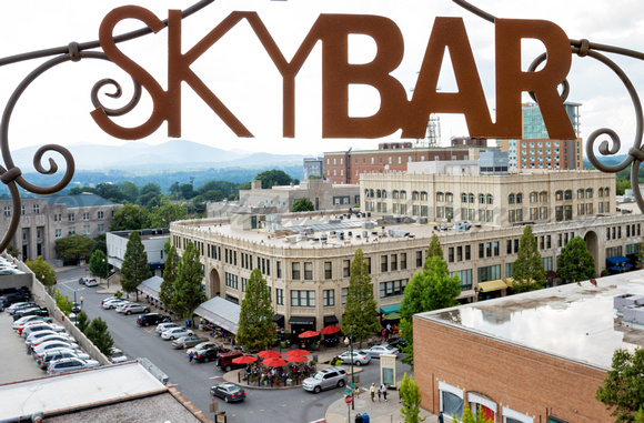 View from the Asheville SkyBar