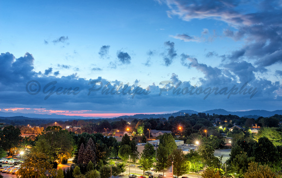 Sunset in Asheville, North Carolina