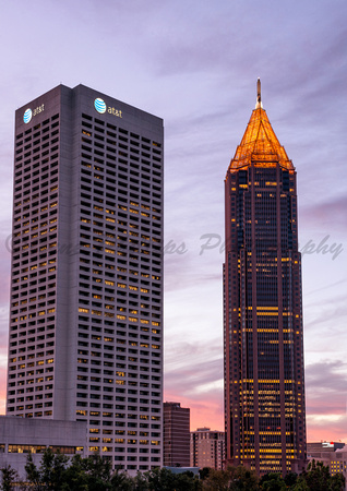 Bank of America Plaza and  AT&T Tower at Sunrise
