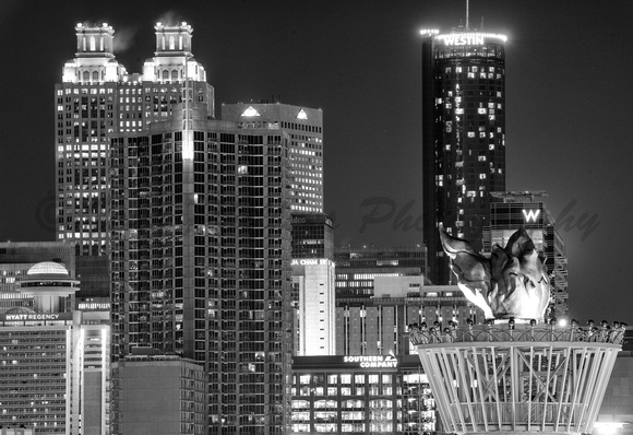 Night shot of Atlanta