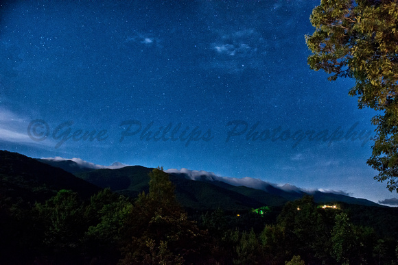 Starry Night Sky in the North Carolina Mountains