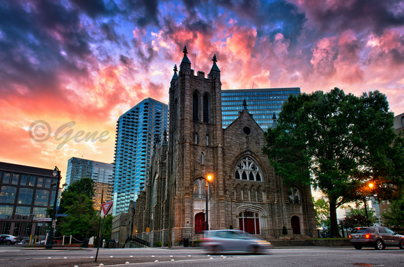 Church at Sunset in Atlanta.