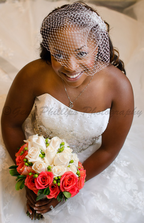 Portrait of the bride.