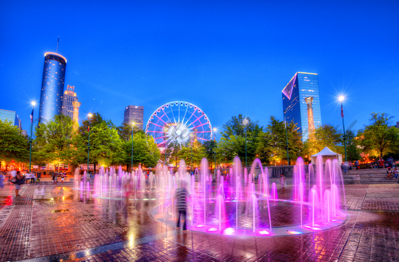 Fountain of Rings in Atlanta.
