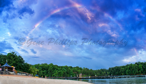 Rainbow over Lake Lanier Islands Resort